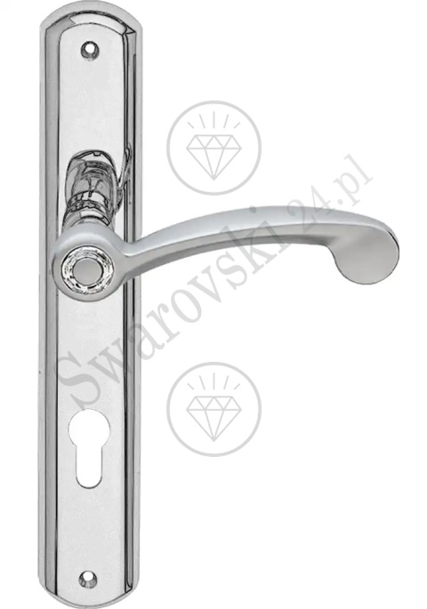 Klamka Cosmic 1335PL z otworem na wkładkę CS - chromowana matowa