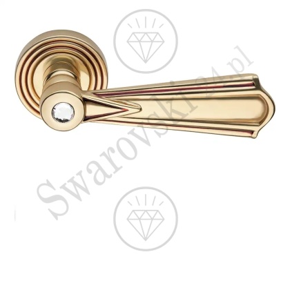 Klamka Madame Crystal 112 OF - złoto francuskie